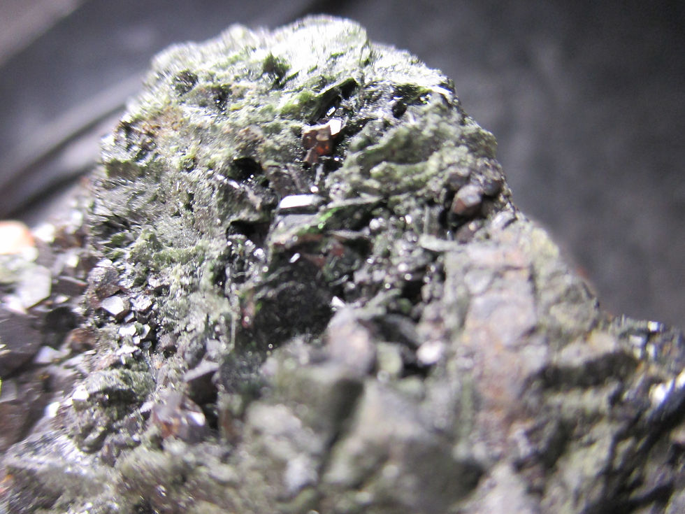 Miniature : Kulanite, Siderite, Lazulite, Rapid Creek, Yukon