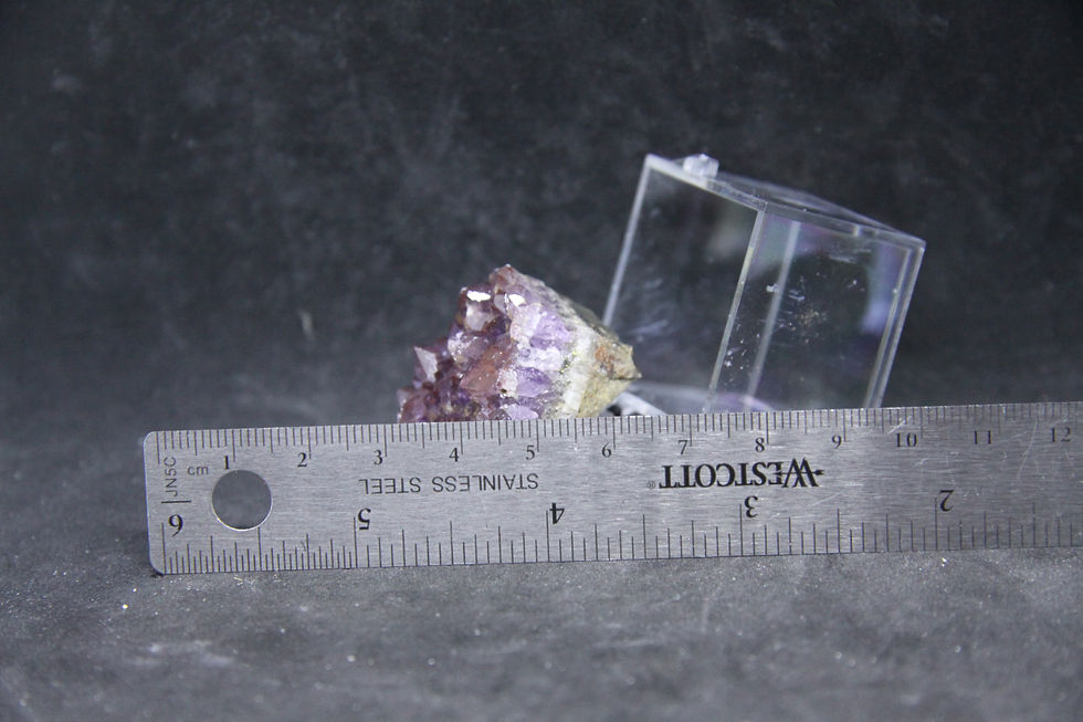 Miniature : Améthyste avec hématite, Thunder-Bay, Ontario