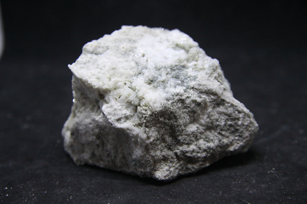 Miniature : Prehnite. Mine Jeffrey, Asbestos