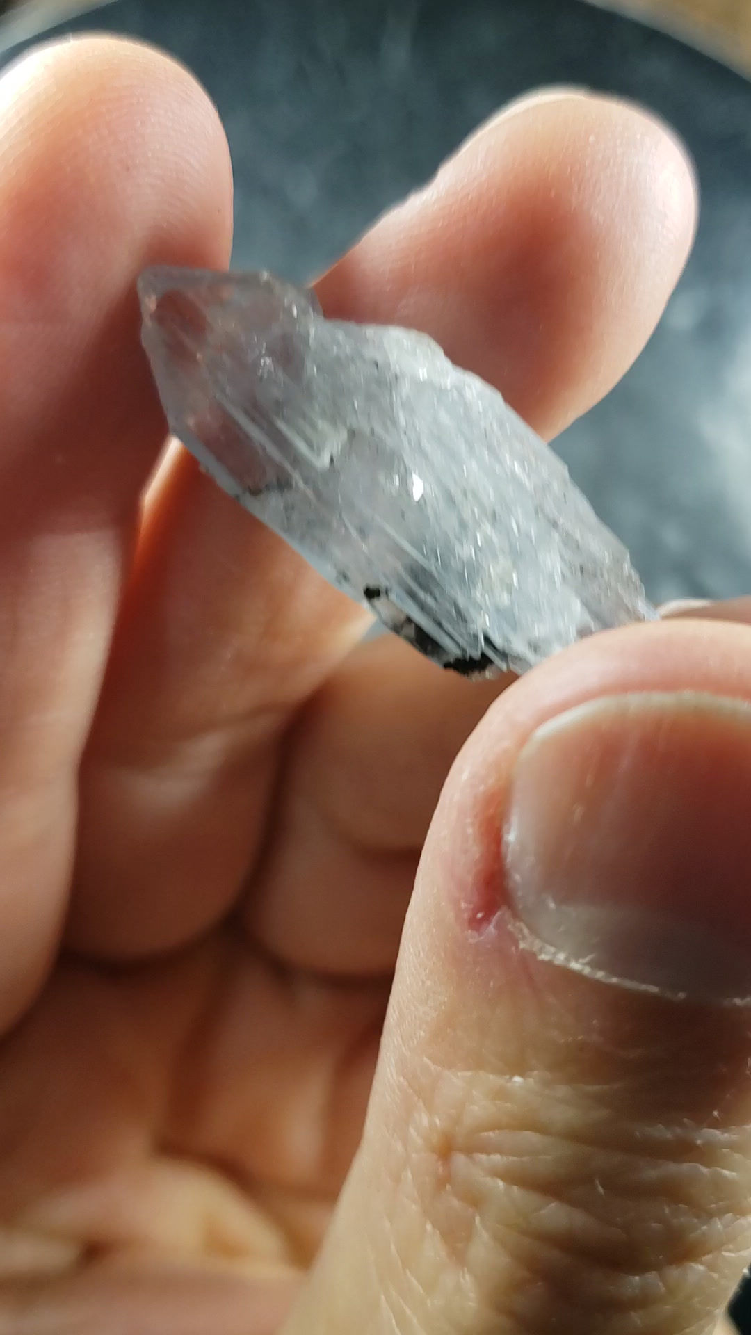 Baryte bleue, Sidi Lhcen, Nador, Maroc