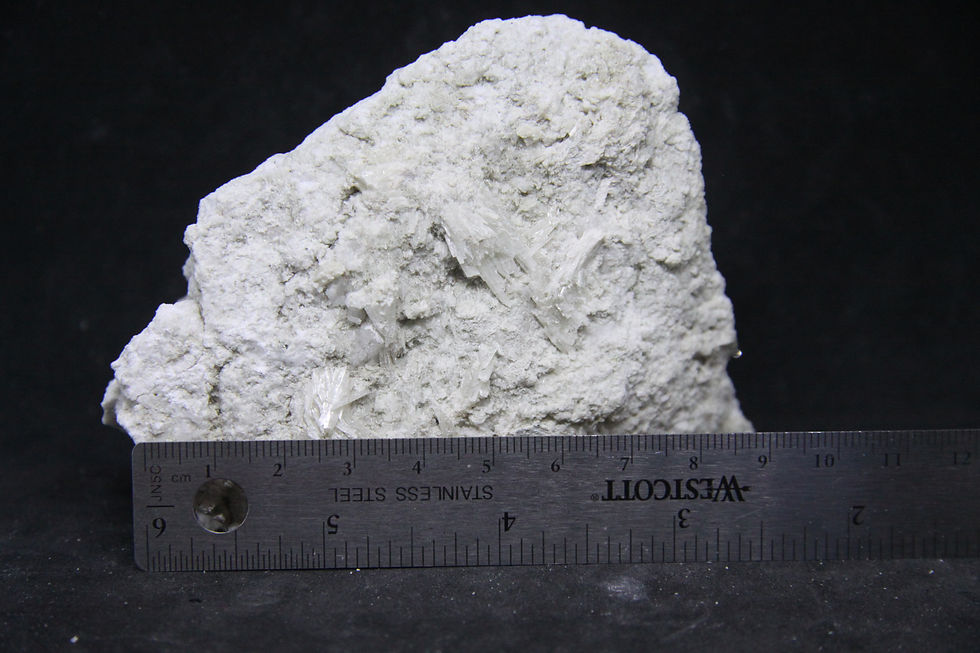 Miniature : Pectolite. Mine Jeffrey, Asbestos