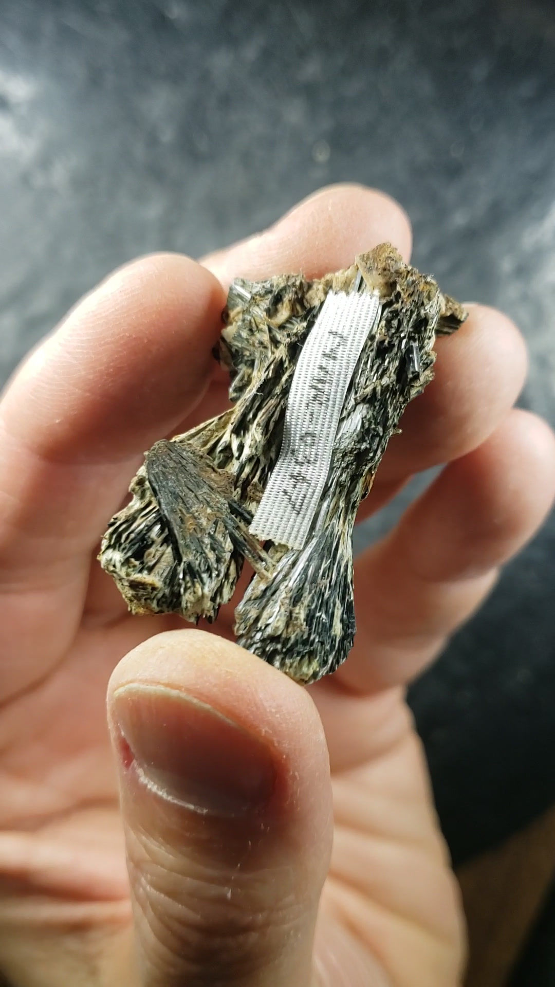 Actinolite sur Orthose, Imilchil, Maroc