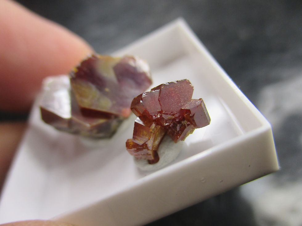 Miniature : Vanadinite, Mibladen, Maroc