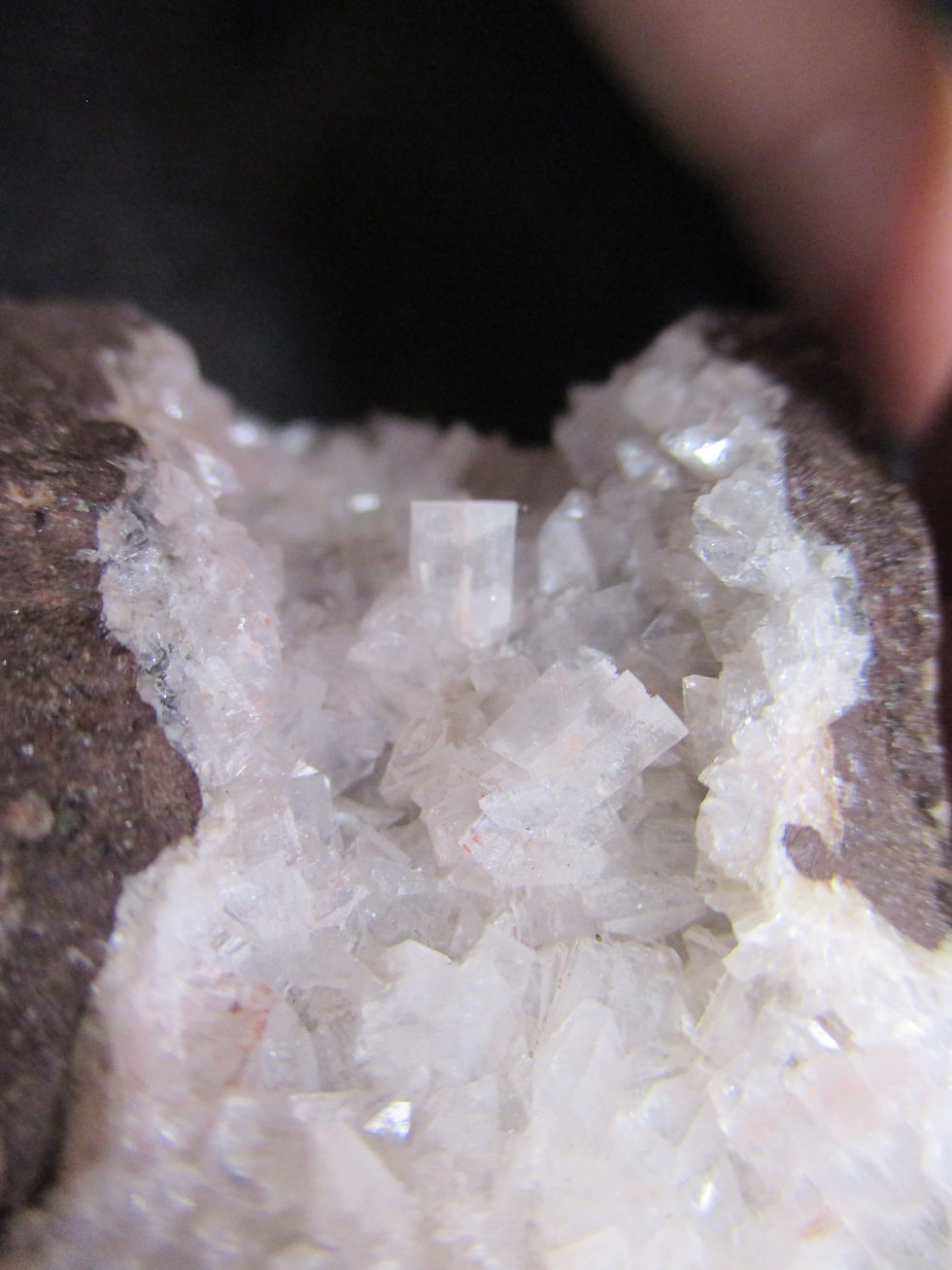 Miniature : Apophyllite et Chabazite, Cap D'Or, Nouvelle-Écosse