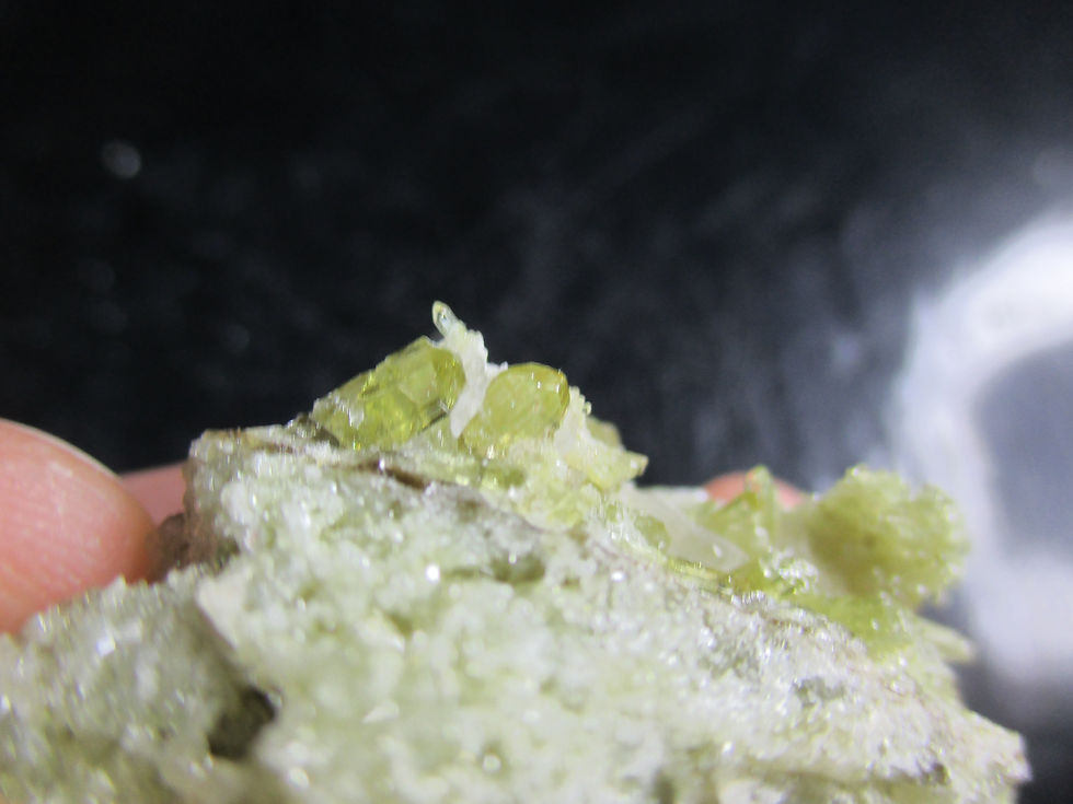 Miniature : Vesuvianite, Mine Jeffrey, Asbestos
