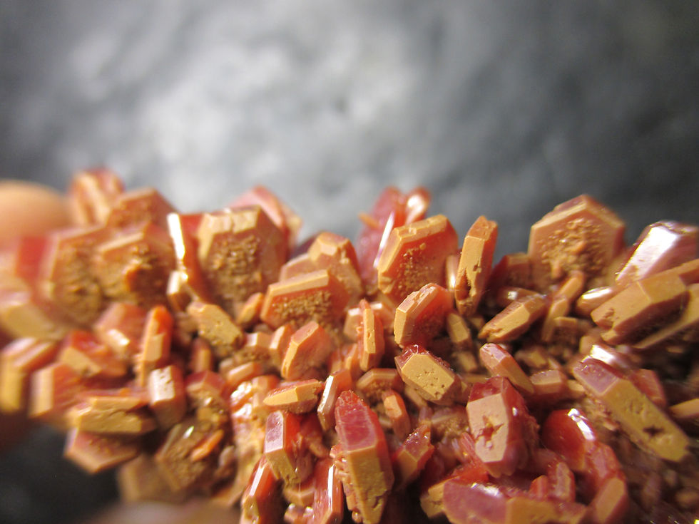 Miniature : Vanadinite, Mibladen, Maroc
