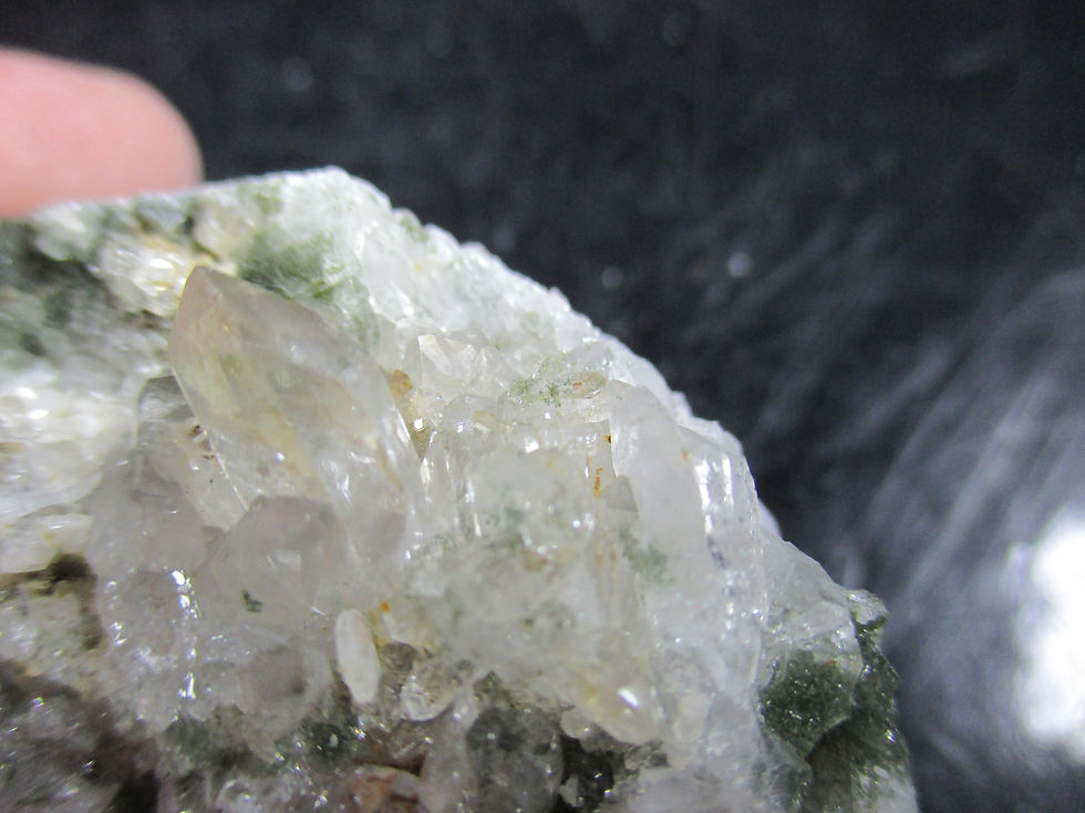 Miniature : Quartz et Chlorite, Warwick