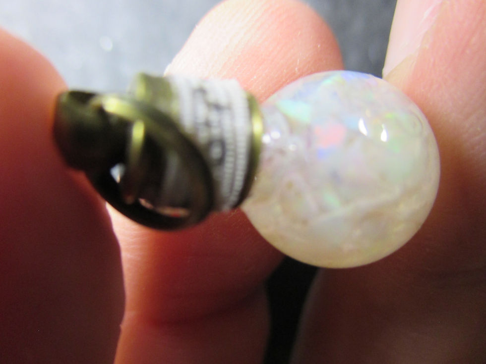 Miniature : Pendentif ampoule, Opale