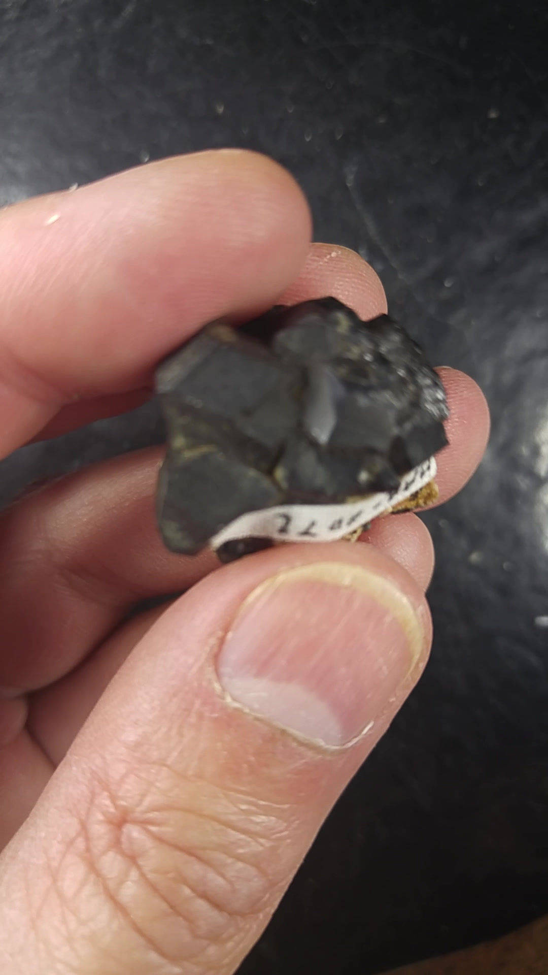 Melanite (Grenat noir de type Andradite), Imilchil, Maroc