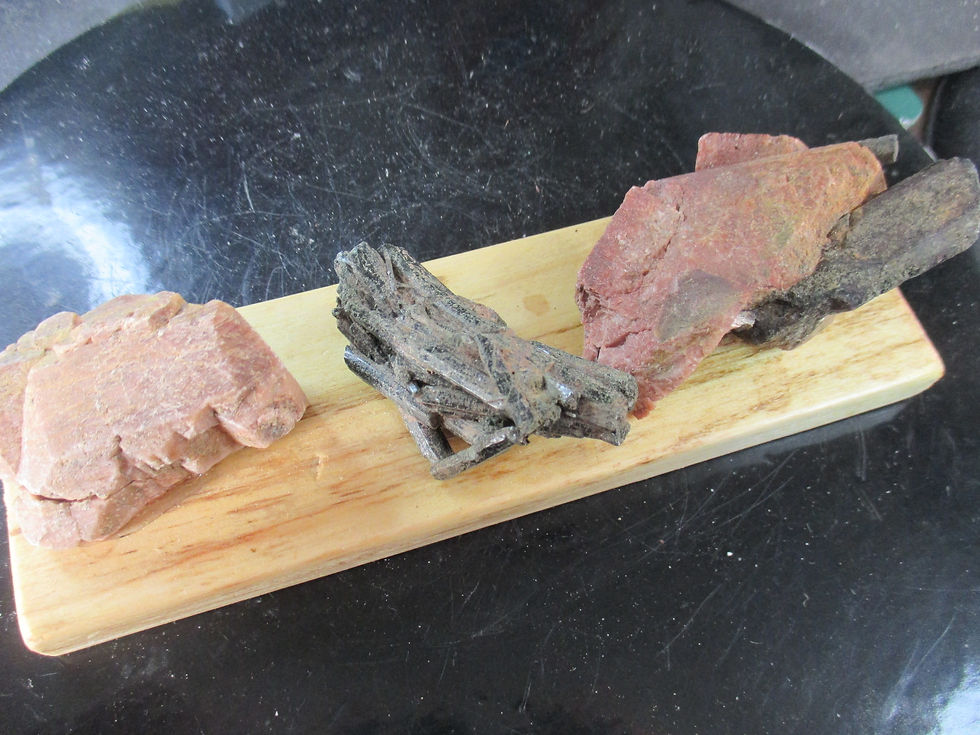 Miniature : Arfvedsonite et Microcline, Girardville