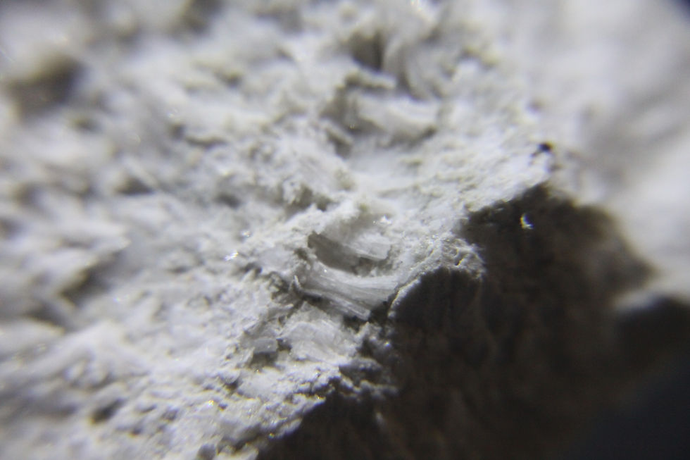 Miniature : Pectolite, Mine Jeffrey, Asbestos