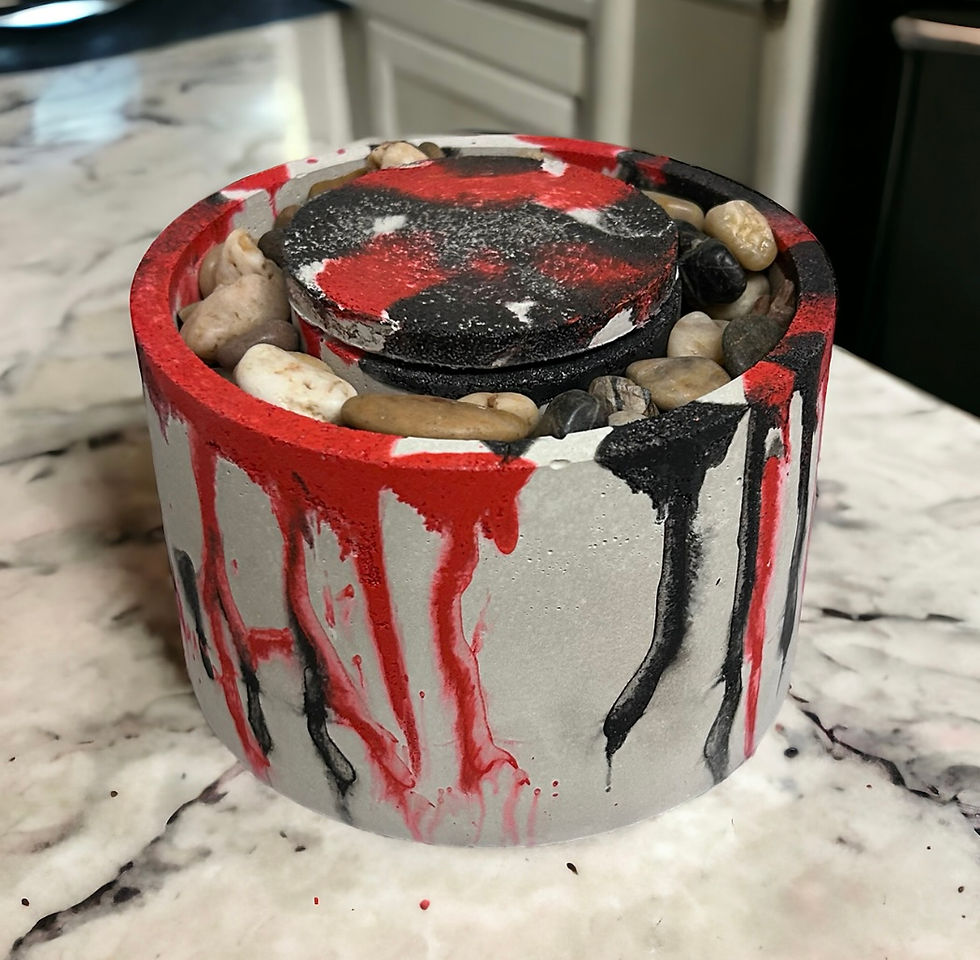 Thumbnail:  Cement Tabletop Fire Pit