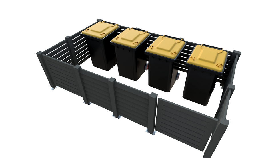 Resguardo Contentor de 240lt em Plástico 100% Reciclado