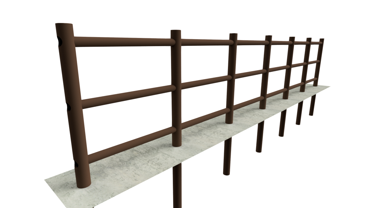 Vedação cerca Plástico reciclado Redondo