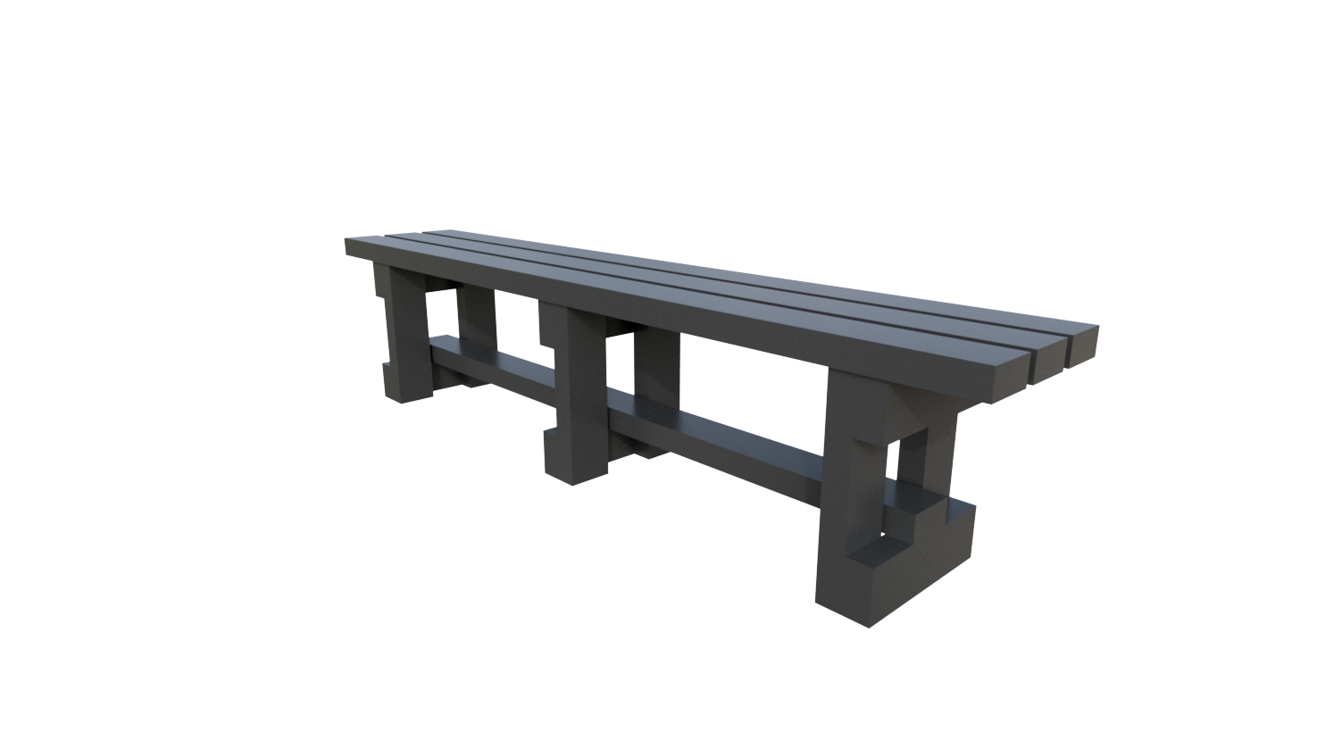 banco em Plástico 100% reciclado