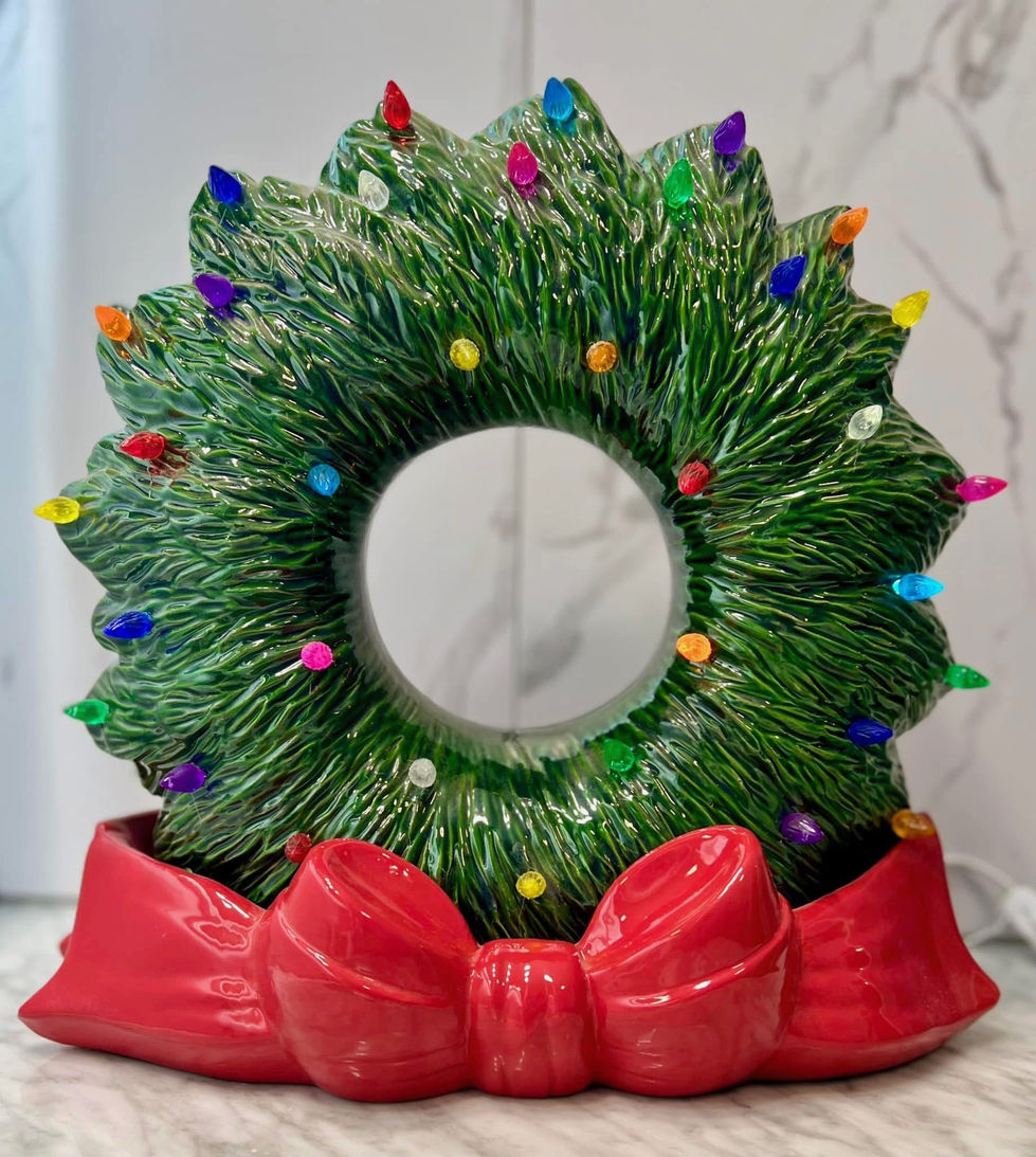 Lustre Green/Hot Tamale with Multicolor Twist Lights