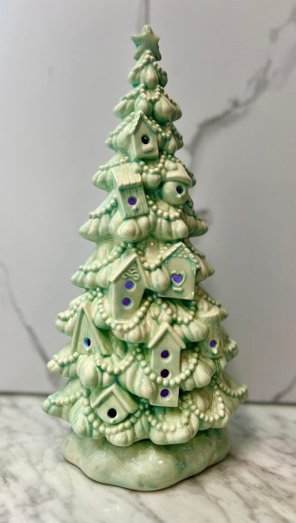 Seafoam Bird House Tree
