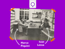 Marco Piquini e o Ivan Lessa
