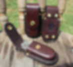 brown leather sheath form leatherman multitool