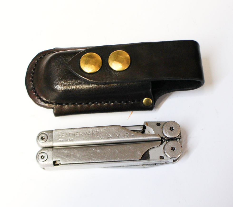 Thumbnail: Dark brown wave horizontal pouch