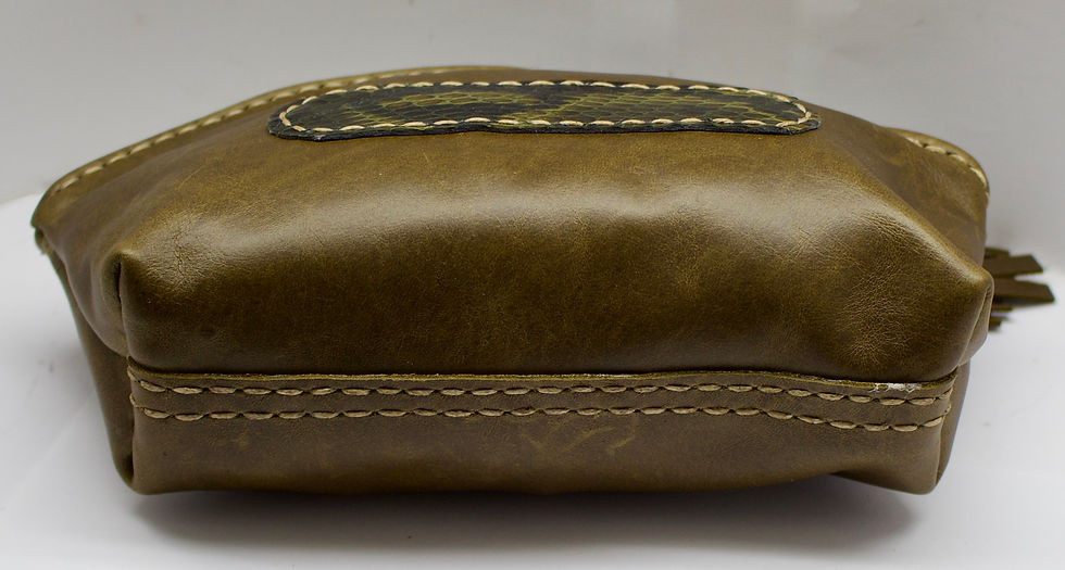 Thumbnail: Khaki purse snake print