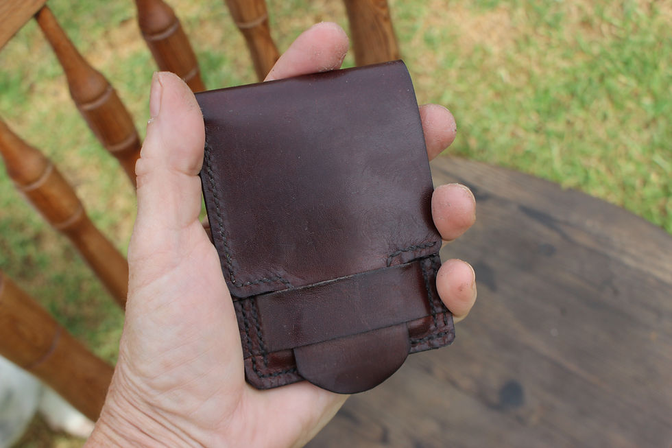 Thumbnail: Kangaroo leather wallet - The Mini Mal