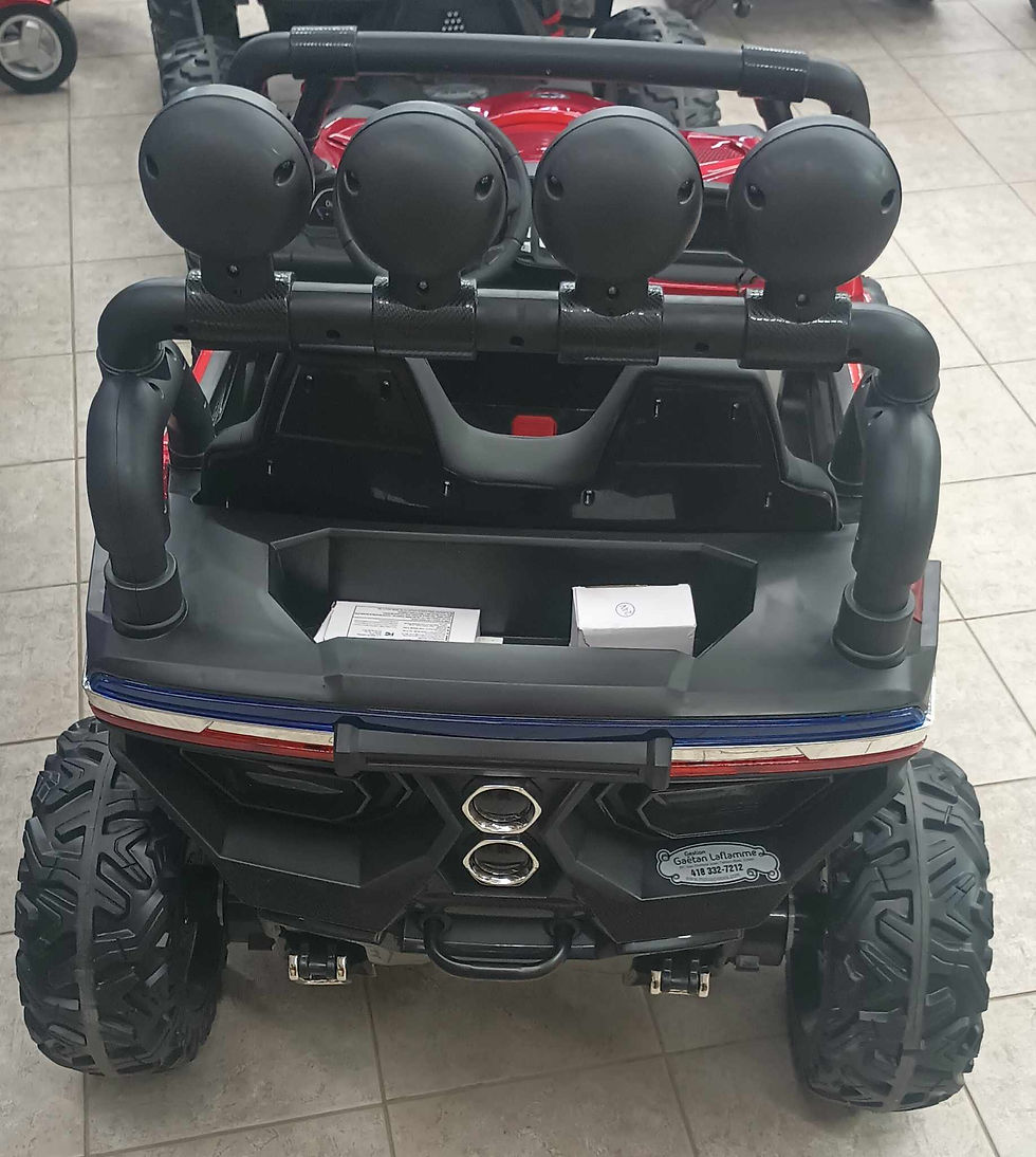 Miniature : côte à côte pour enfant Commander 2024 rouge 24 volts 4x4