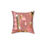 Miniatura: Pink Crystal Ball Christmas Square Pillow