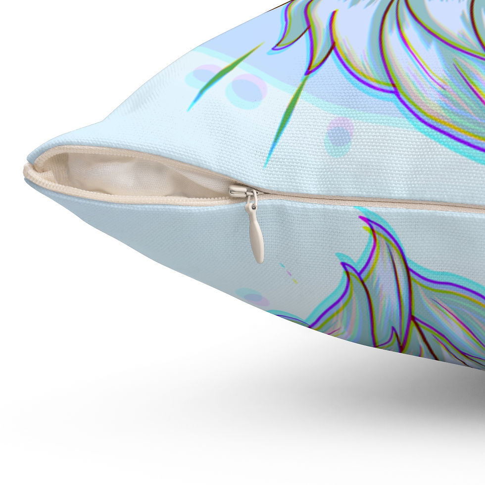 Thumbnail: 420 Psychedelic Santa Square Pillow