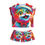 Thumbnail: Christmas Kitty Women's Short Pajama Set 