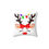Thumbnail: Christmas Lights Reindeer Square Pillow