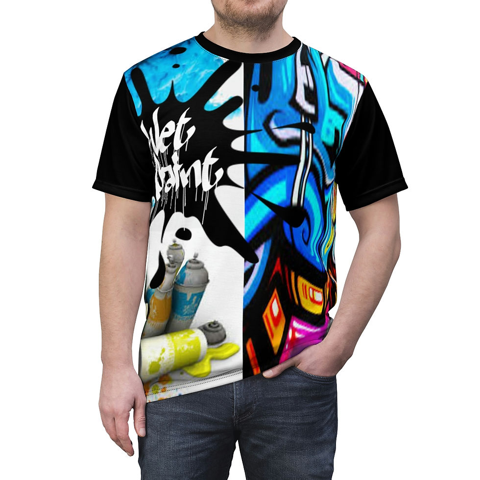 Thumbnail: SPRAYED THE BLOCK 🏚  (Black) T-Shirt