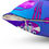 Miniatura: Purple DJ Doggy Square Pillow