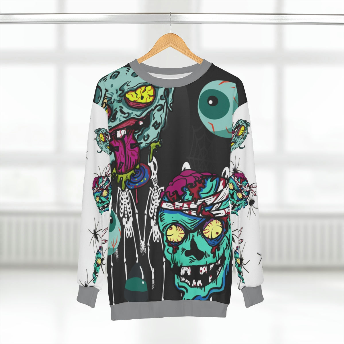 DEAD ☠️ AINT DEAD 🧟 Grey Sweatshirt