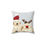 Thumbnail: Santa with Reindeer Pups Square Pillow