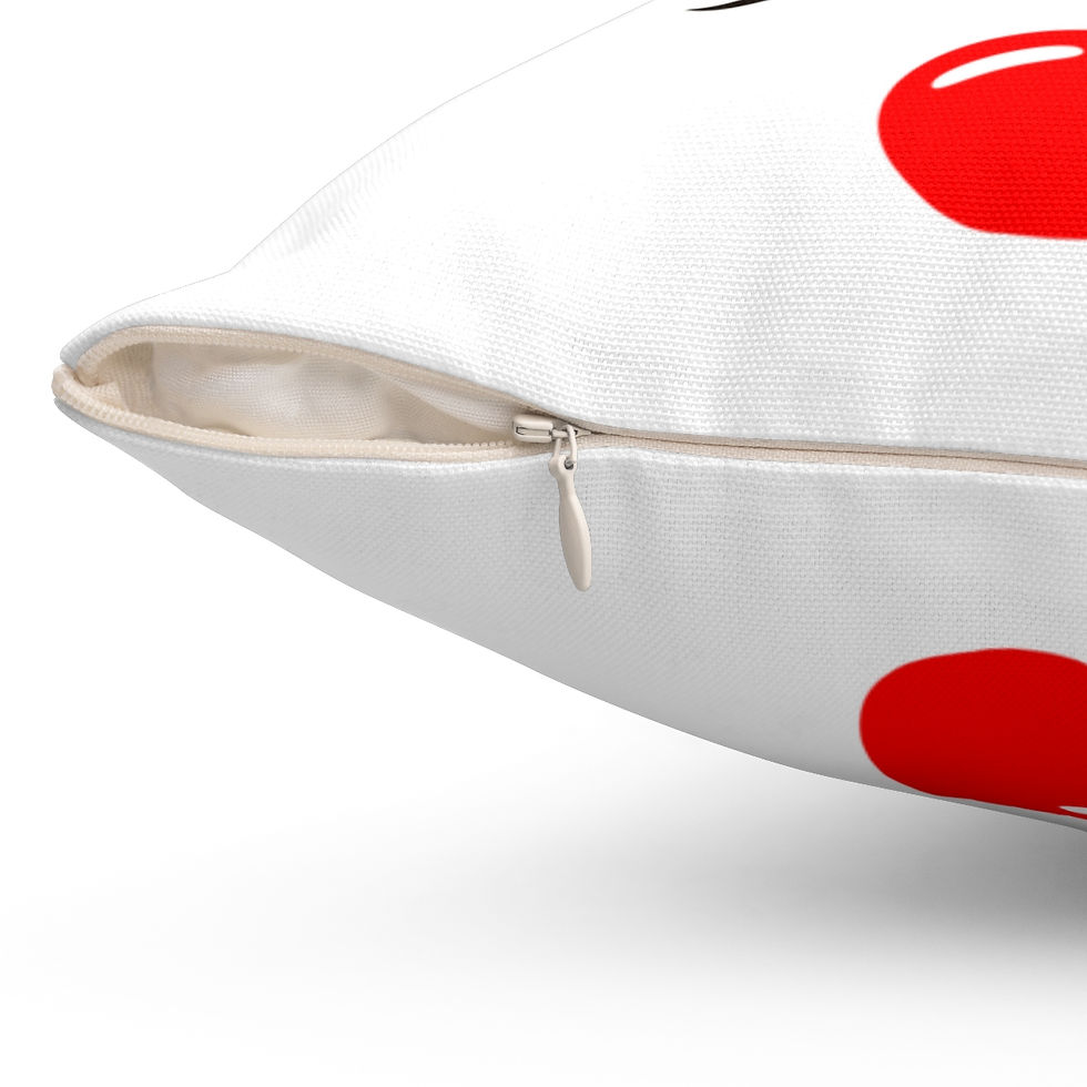 Thumbnail: Christmas Lights Reindeer Square Pillow