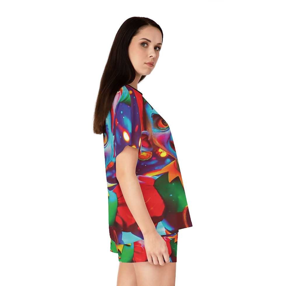 Thumbnail: Evil Elf Women's Short Pajama Set