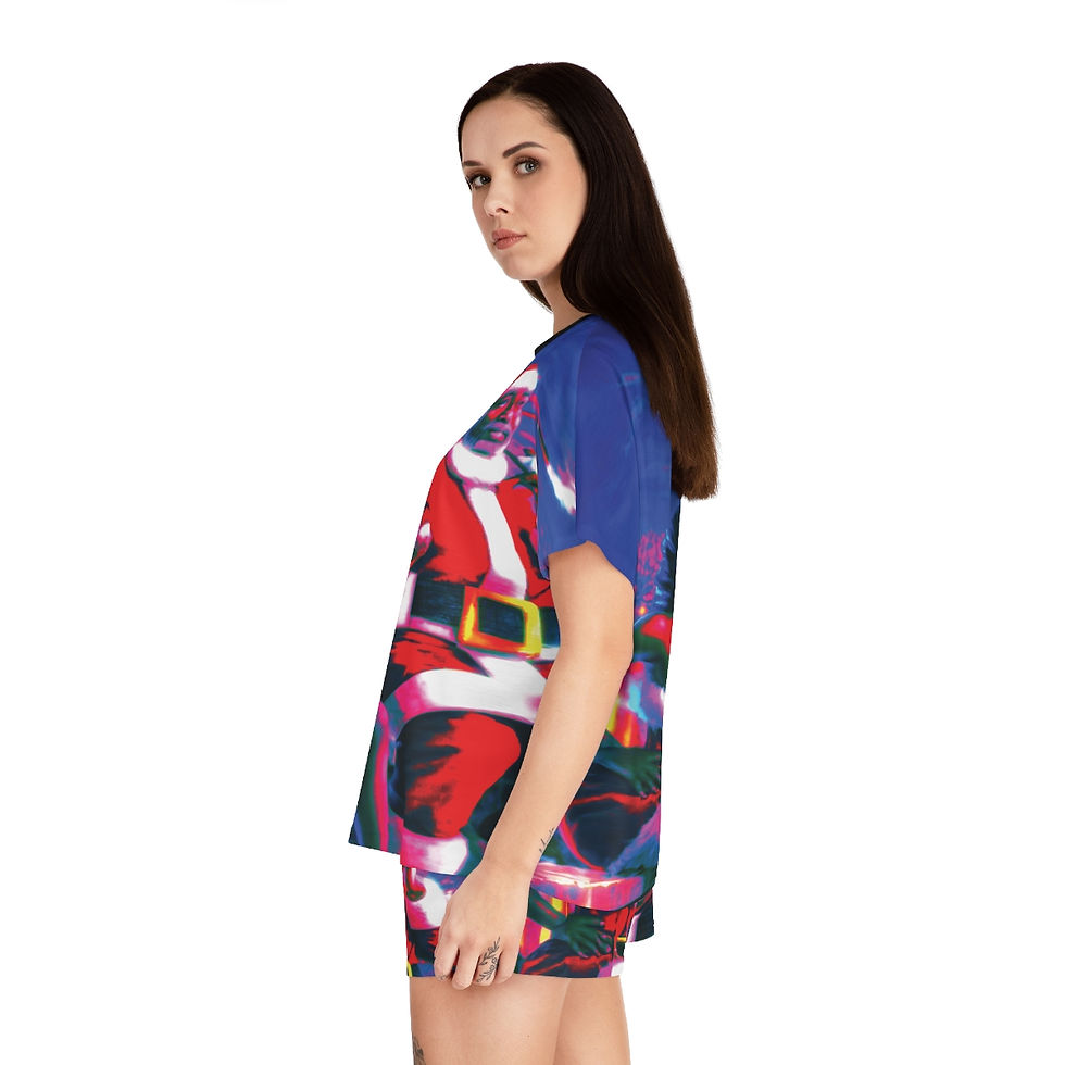 Thumbnail: OG Santa and The MRS. Women's Holiday Short Pajama Set