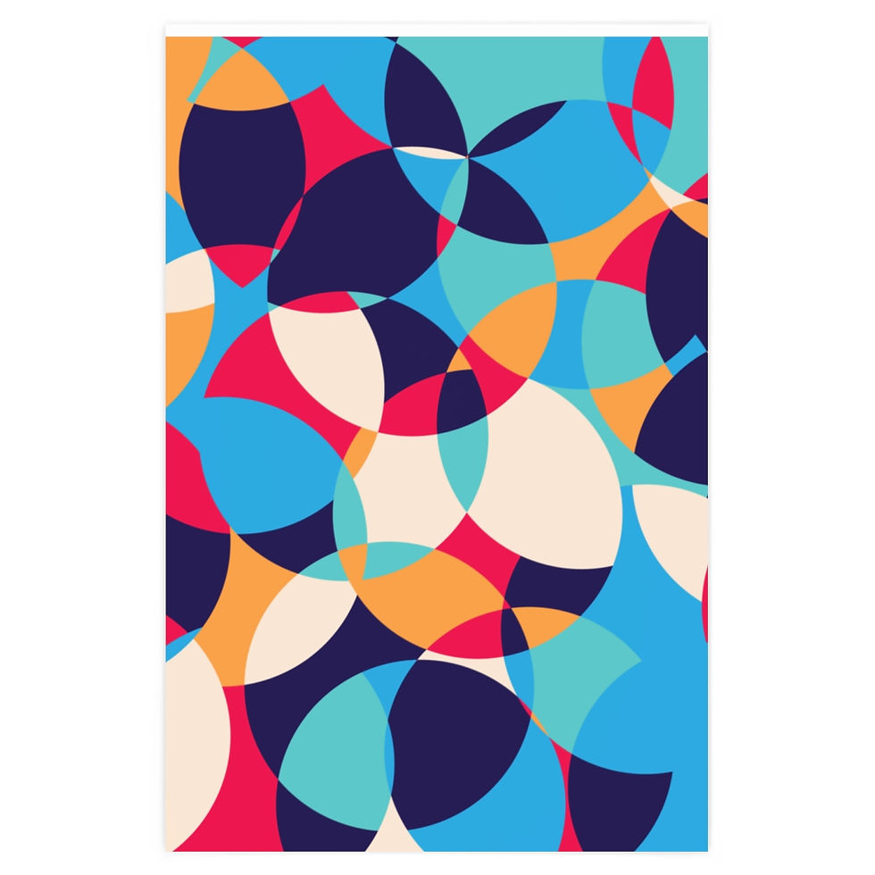 Mosaic Circles Wrapping Paper 