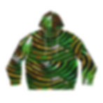 Green and Gold Men's Full-Zip Hoodie