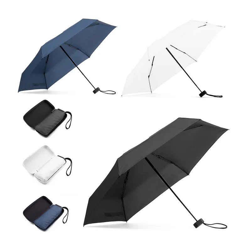 Mini guarda-chuva compacto de 19” em pongee 190T