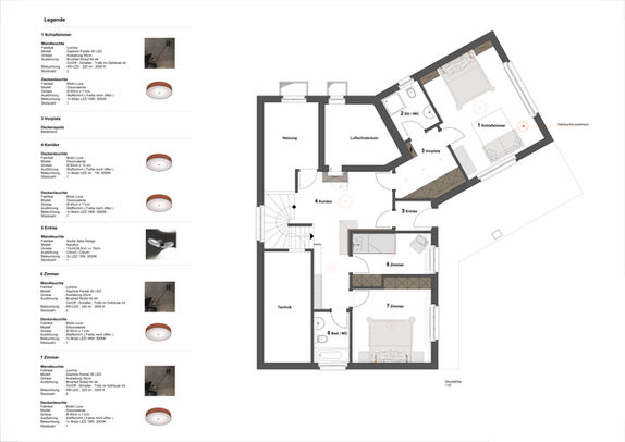 Ottagono+Rechsteiner Interior AG - Ferienhaus – Grundrissplan - Möblierung - Umbau - Projekt 08