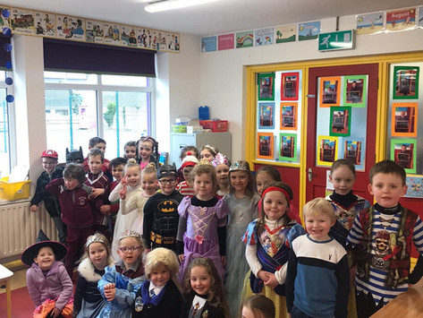 Dressing up is such fun. It's great to be back in the classroom.
