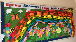 Spring is here! Senior Infants looking forward to springtime.