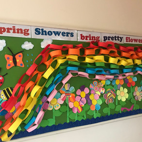 Spring is here! Senior Infants looking forward to springtime.
