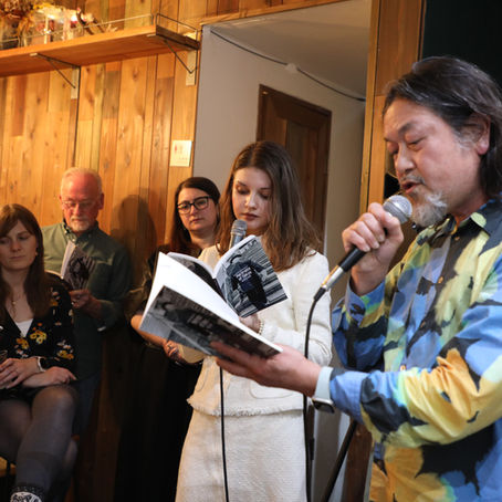 ToPoJo's volume titled "Portraits of Tokyo" was launched with a party on Nov. 15, 2025, as part of Tokyo Poetry Week.