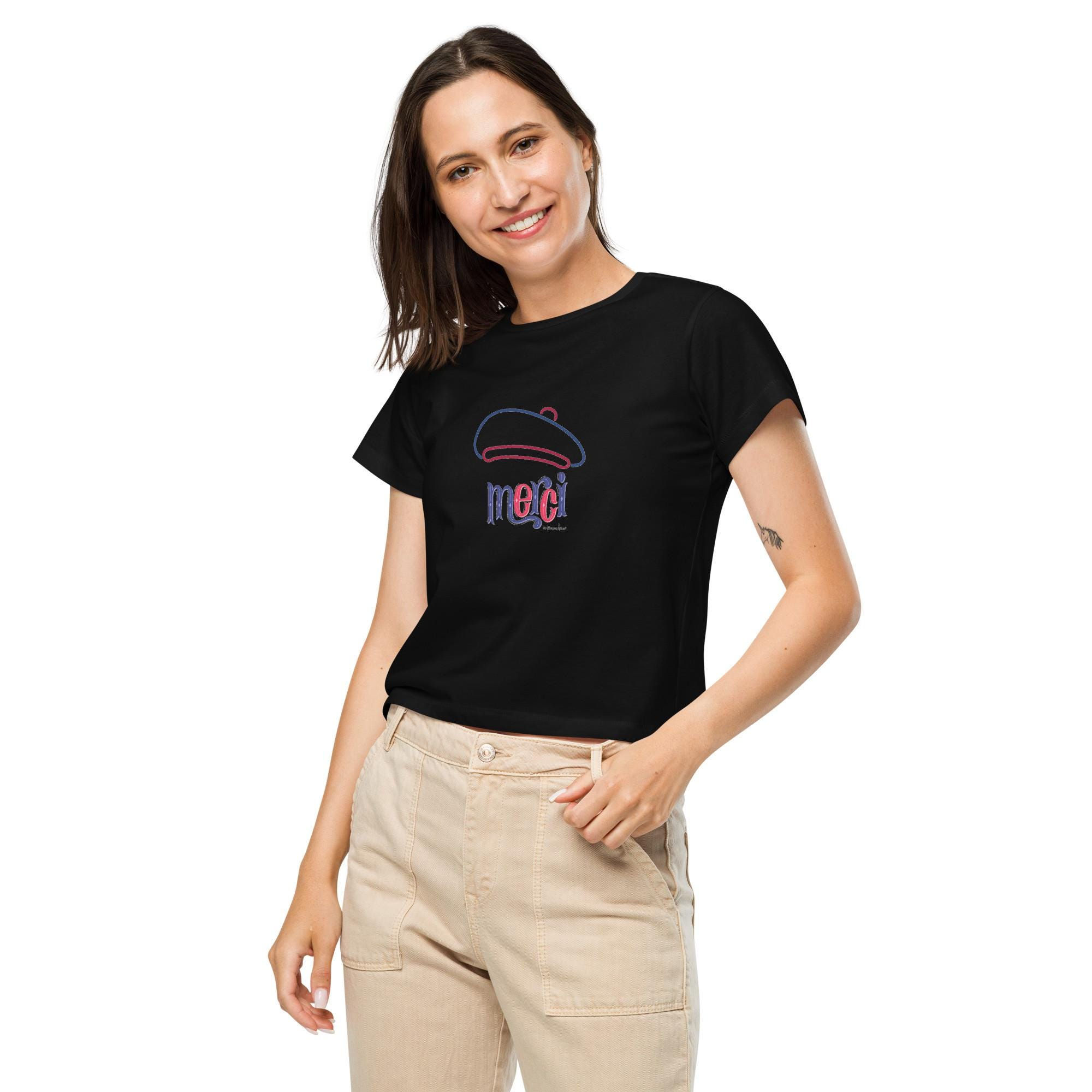 Merci Women’s high-waisted t-shirt