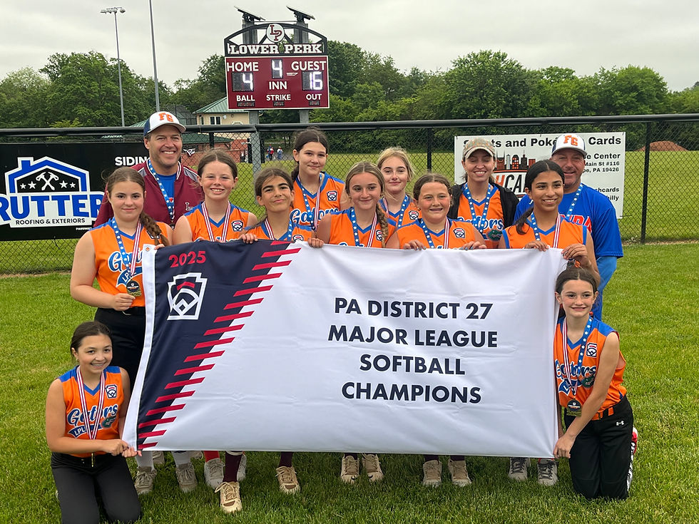 Congrats to Lower Perk Gators on winning the SB Majors Championship!