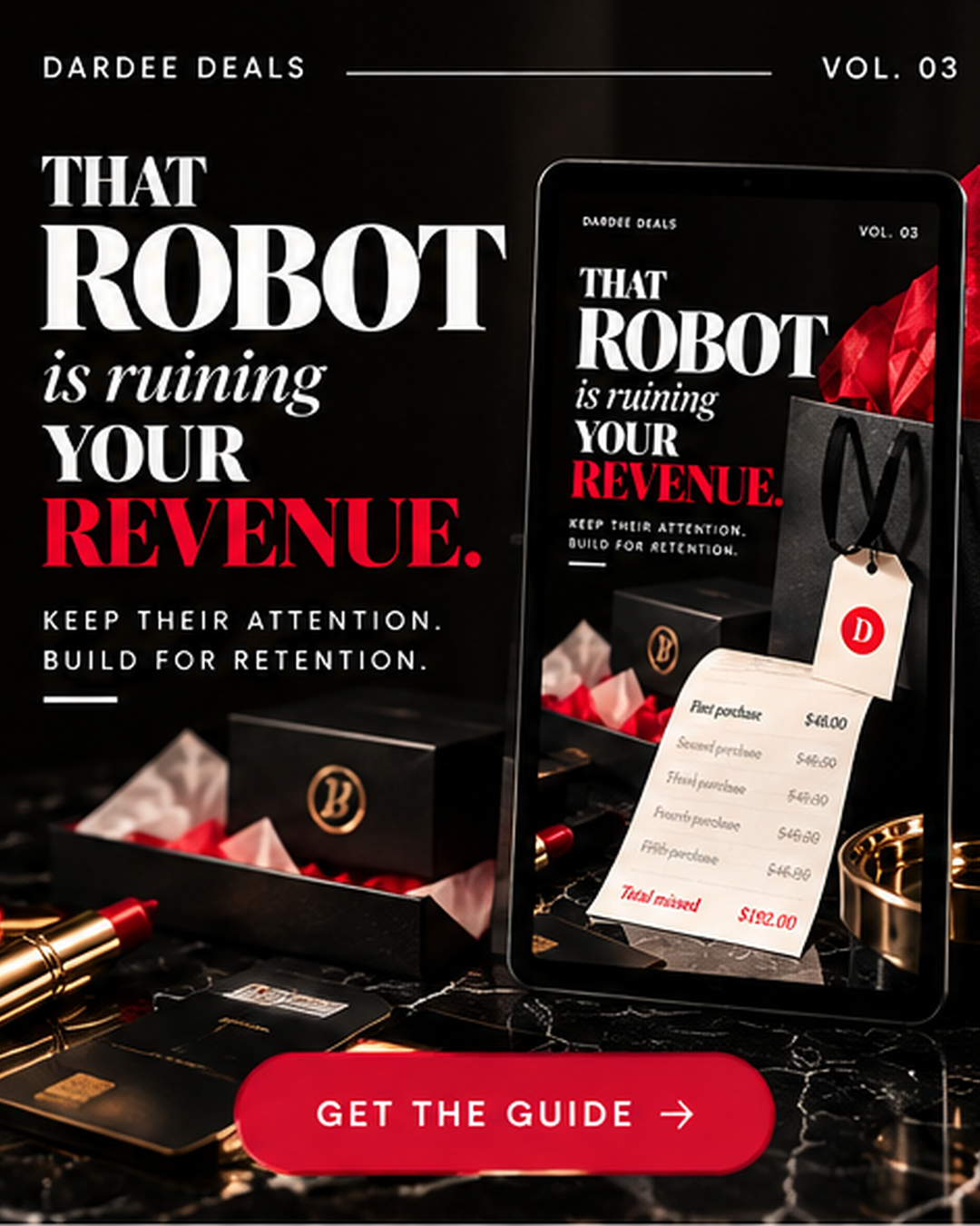 Original cover artwork for That Robot Is Ruining Your revenue