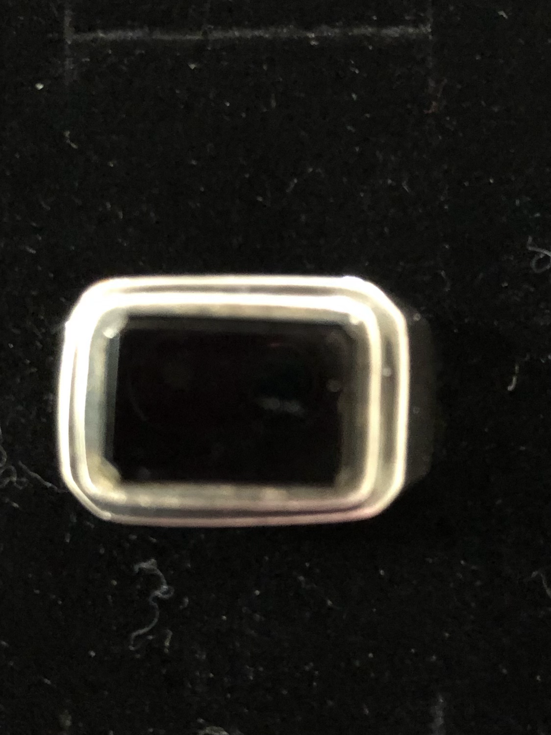Black Onyx and Sterling Silver Ring
